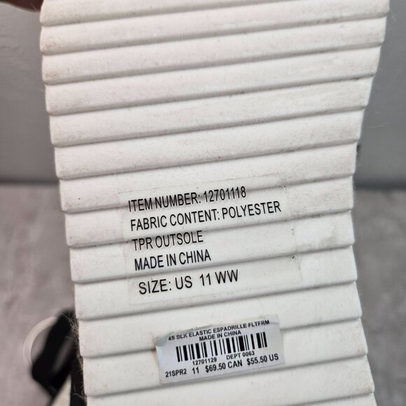 Torrid Black Platform Espadrille Sandals - Picture 8 of 10